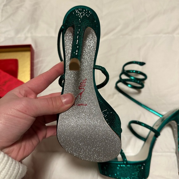 **SOLD** Brand new in box Rene Caovilla Emerald heels - Picture 5 of 6